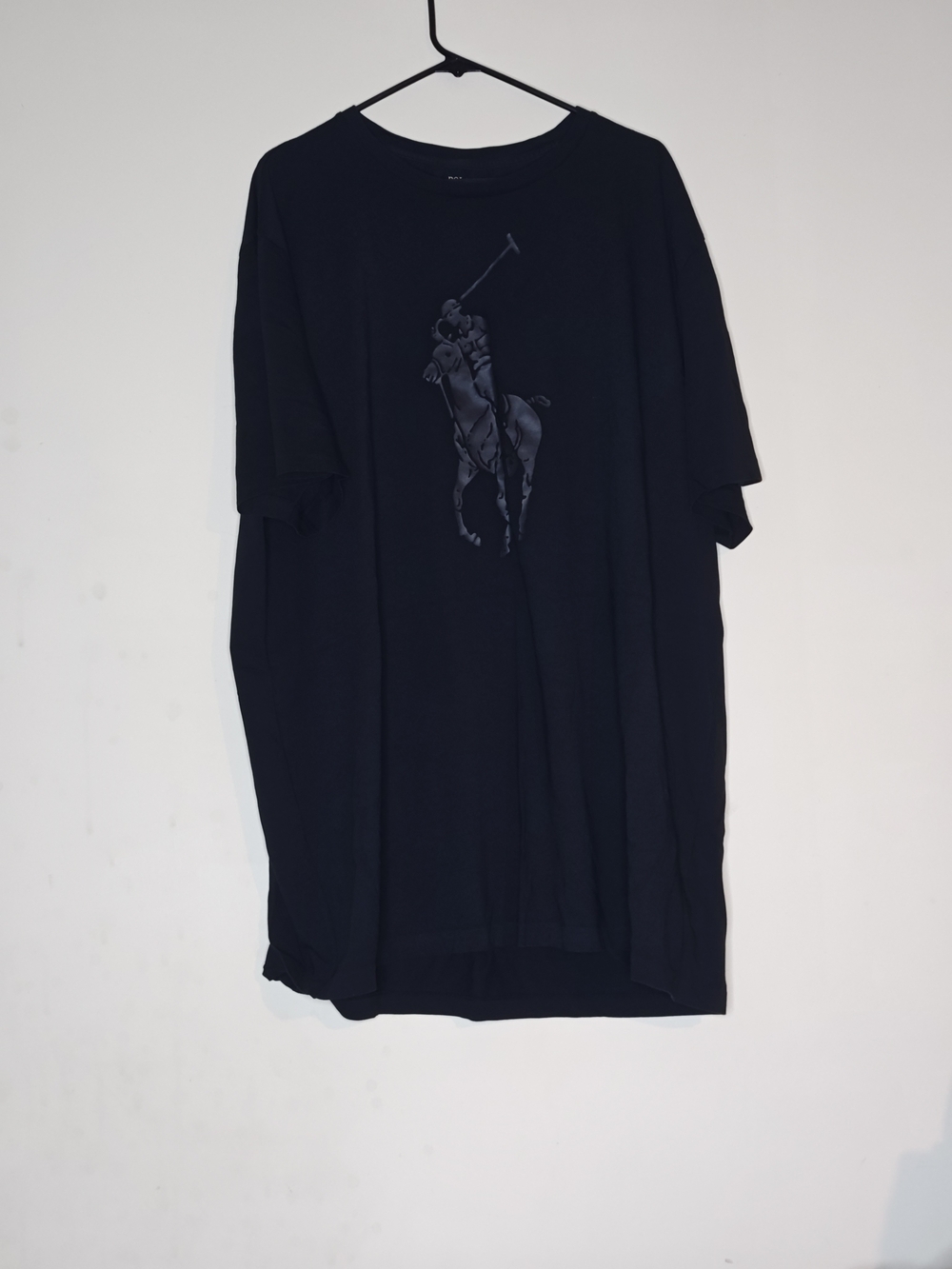 Polo by Ralph Lauren Black Short-Sleeve Tee with Polo Player Graphic 2XLT